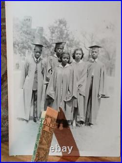 African american school Rare Colored Student Graduation Class Texas