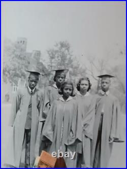 African american school Rare Colored Student Graduation Class Texas