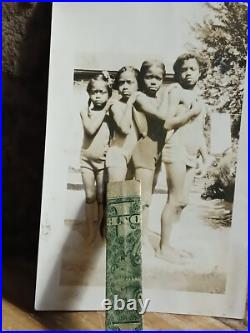 African american school Rare Colored Students Summer swimming time