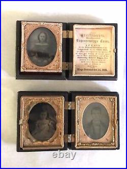 Ambrotype photos in union cases