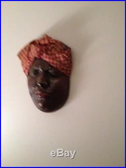 Americana Black Aunt Jemima Face Mask wall hanger old