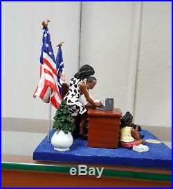 Annie Lee Art Oval Office President Obama Figurine African American Art