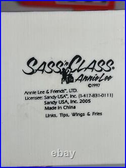 Annie Lee Sass'n Class LINKS, TIPS, WINGS & FRIES Figurine 6080 RARE