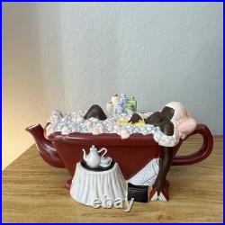 Annie Lee Teapot Vintage Black Americana Folk Art Steeping and Soaking 2006