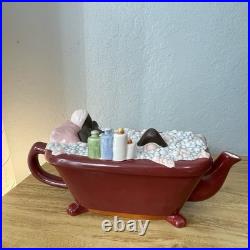 Annie Lee Teapot Vintage Black Americana Folk Art Steeping and Soaking 2006