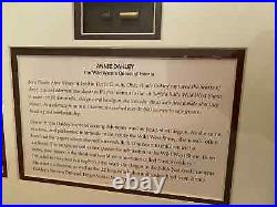 Annie Oakley Commemorative Framed Set NRA Bullet, Target / Ticket, Photo 16X20