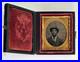 Antique 1/16 Full Case Tintype Photo Handsome African American Black Man Hat Tie