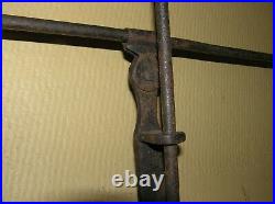 Antique 1700's Hand Forged Wrought Iron Adjustable Rush and Candle Light