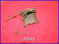 Antique 1700's Hand Wrought Iron Square Cruise Pan Betty Light Whale Oil Fat