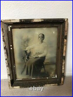 Antique 1800s Large Portrait of Wealthy African American Black Woman