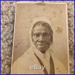 Antique 1864 CDV Photo of Sojourner Truth African-American Abolitionist RARE