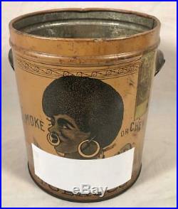 Antique 1878 Black Americana Tobacco Tin B. Leidersdorf Co Milwaukee Wis