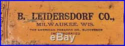 Antique 1878 Black Americana Tobacco Tin B. Leidersdorf Co Milwaukee Wis