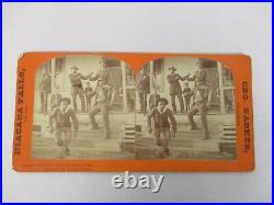 Antique 1886 Stereoview Card Black Americana New Years Day In Sunny South