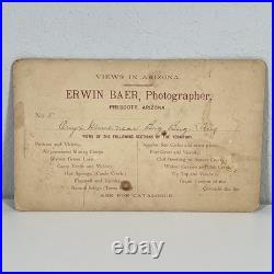 Antique 1890s Erwin Baer Photo Onyx Mine Big Bug Arizona Territory Cabinet Card