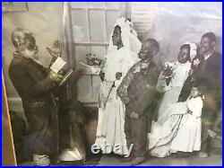 Antique 1897 Knaffl & Bro. Blackville Wedding Photo Black Americana Knoxville