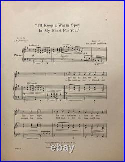 Antique 1906 Sheet MusicAfrican American ComposersAida Overton Walker11 x 14