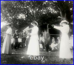 Antique 1915 Framed Photo Ladies Day Pahquioque Rod & Gun Club Connecticut