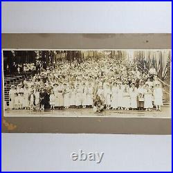 Antique 1915 Panoramic Group Photograph Wise Smith & Co Connecticut 19 1/4