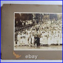 Antique 1915 Panoramic Group Photograph Wise Smith & Co Connecticut 19 1/4