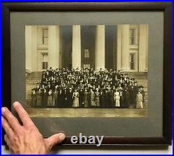 Antique 1920s Large Photo Women's Rights Group Suffragettes Hats State House