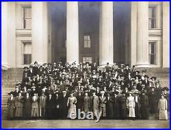 Antique 1920s Large Photo Women's Rights Group Suffragettes Hats State House