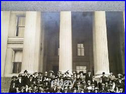 Antique 1920s Large Photo Women's Rights Group Suffragettes Hats State House