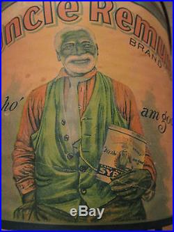 Antique 1924 BLACK AMERICANA-Advertising Tin-UNCLE REMUS SYRUP-Pancake Food PAIL