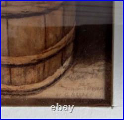 Antique 19th C. Print of a Young Black Man with Bellows Pub. C. Baxter, London