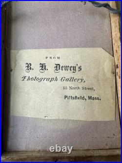 Antique 19thC African American Portrait Tintype R. H. Dewey Pittsfield Mass