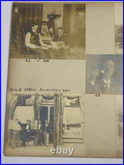 Antique 34 Documented Photographs Bloomington ILLs. US Post Office Photo Album