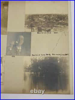 Antique 34 Documented Photographs Bloomington ILLs. US Post Office Photo Album Antique 34 Documented Photographs Bloomington ILLs. US Post Office Photo Album
