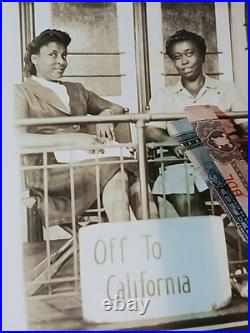 Antique African American BLACK EXCELLENCE OFF TO CALIFORNIA