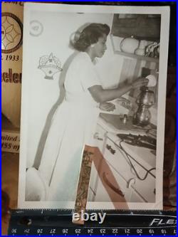 Antique African American CLEANING KITCHEN SEATTLE PHOTOGRAPHER AL SMITH