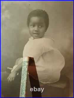 Antique African American COLORED BABY DRESS IN WHITE