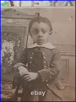 Antique African American COLORED BOY DRESSED UP TOLEDO OHIO