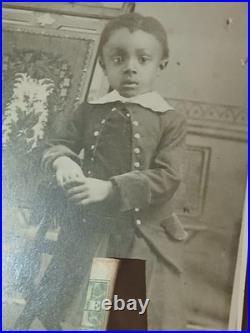 Antique African American COLORED BOY DRESSED UP TOLEDO OHIO