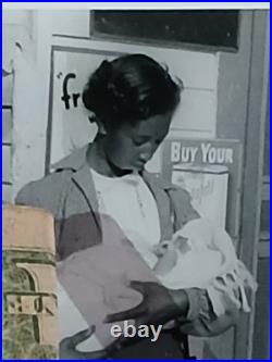 Antique African American COLORED FEMALE HOLDING BABYMOUND BAYOU MISS