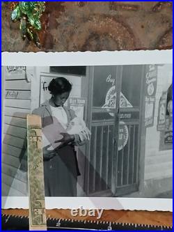 Antique African American COLORED FEMALE HOLDING BABYMOUND BAYOU MISS