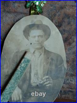 Antique African American COLORED MALE SMOKING CIGAR
