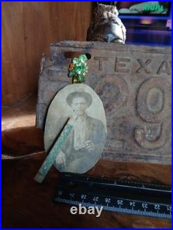 Antique African American COLORED MALE SMOKING CIGAR