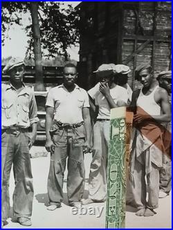 Antique African American COLORED MENS ON LUNCH BREAK COOL HATS