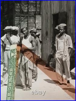 Antique African American COLORED MENS ON LUNCH BREAK COOL HATS