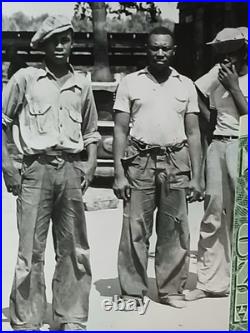 Antique African American COLORED MENS ON LUNCH BREAK COOL HATS
