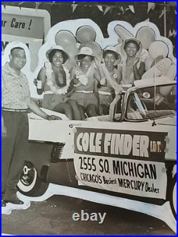 Antique African American COLORED MERCURY CAR DEALERPROOF CHICAGO ILLINOIS