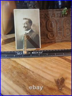 Antique African American COLORED PASTOR BIG MUSTACHE HARRISBURG PA