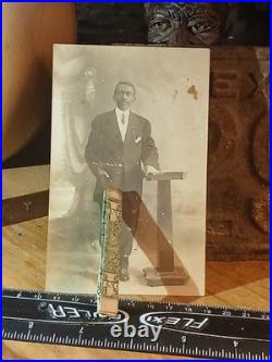 Antique African American COLORED PASTOR READY FOR WORK