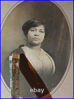 Antique African American Cabinet BLACK EXCELLENCE COLORED FEMALE