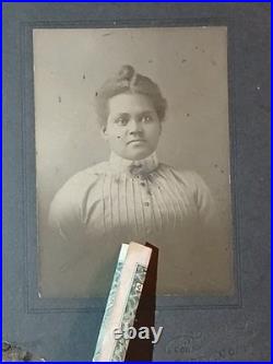 Antique African American Cabinet Beautiful Colored Female DERBY CONNECTICUT