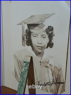 Antique African American Cabinet COLORED FEMALE STUDENT HBCU WEST VIRGINIA